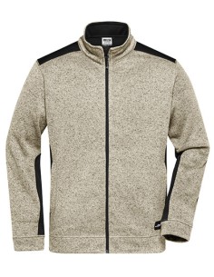 J-JN862-Mens Knitted Workwear Fleece Jacket -STRONG- 2